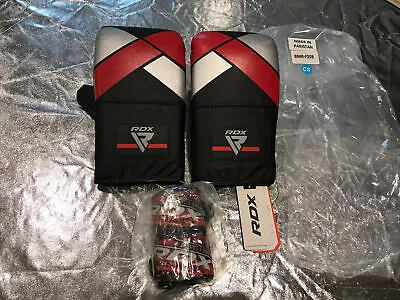 RDX F2 4oz Bag Gloves For Training & 2 Rolls Giant Inside Wrist Wraps NEW • $11.99