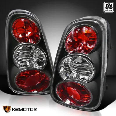 Black Fits 2002-2004 Mini Cooper Tail Lights Rear Brake Signal Lamps Replacement • $75.38