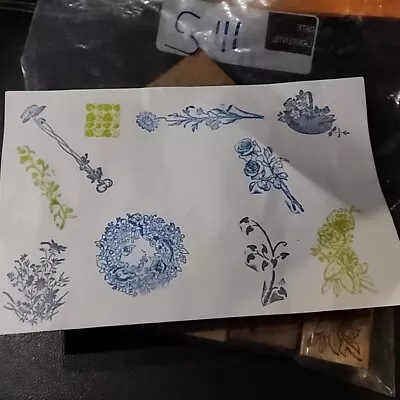 Lot Of Ten Flower Top Drawer Rubber Stamps Underground Cartoon Art Stamp • $40