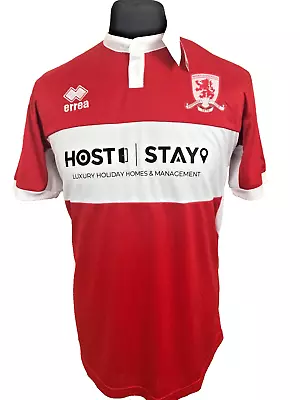 Middlesbrough FC Football Shirt U18s Home Soccer Jersey 2023 Boro Errea Size Med • £19.90