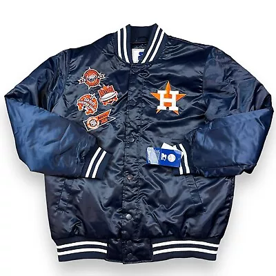 Starter Men's Houston Astros Full Snap Varsity Jacket Size XL Blue LS250437 • $89.99