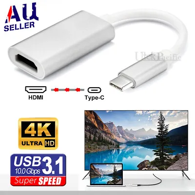 $8.99 • Buy 4K 3.1 USB Type-C To HDMI Adapter Cable Converter For MacBook Samsung ChromeBook