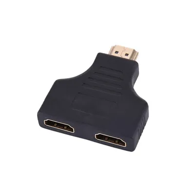 HDMI Male To Dual Female 1 In 2 Out Splitter Adapter Audio Video 1080P 4K@30H... • $8.50