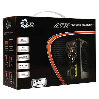 £33.99 • Buy Ace PSU 850W 750W 650W 600W Power Supply ATX PC Power Supplies