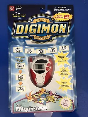 Digimon D3 Digivice Red 2000 Model - *Unopened W/ Damaged Packaging* • $950