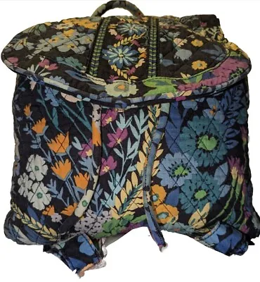 Vera Bradley Backpack Midnight Blues Bag Heather Drawstring Tote Bag • $28