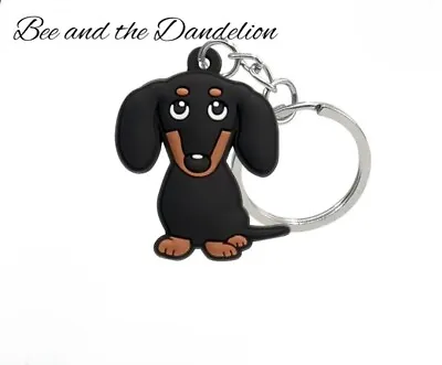 Cute Dachshund Sausage Dog Soft Keyring ~Dog Lover Gift • £4.55