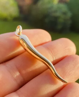 £149.95 • Buy Vintage Italian 9k 9ct Gold Cornicello Horn Of Plenty Pendant, Fully Hallmarked.