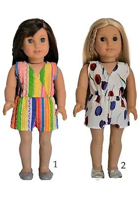  Handmade Doll Clothes Romper Fit 18  American Girl Dolls Maplelea  • $16.97