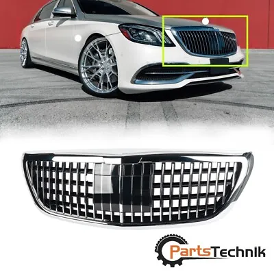 Front Grille For 2014-2020 Mercedes Benz S-Class W222 S450 Maybach Style • $229.99