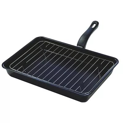 £16.99 • Buy Chef Aid 34.5 X 25 CM Universal Non Stick Grill Pan With Fixed Handle 