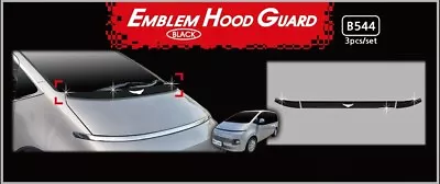 Emblem Hood Guard Black San 3Pcs B544 Ups For Hyundai Staria Van 2022~2024 • $99.95