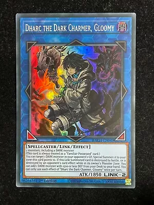 Yugioh Dharc The Dark Charmer Gloomy Super Rare 1st Near Mint Bach-en049 • £3.49