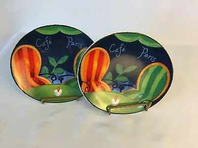 (2) Misono CAFE PARIS Salad/Appetizer Plates  4914 - Pattern  94 - 8 3/8  • $20