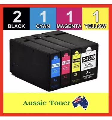 5x PGI-1600XL Ink Cartridge For Canon Maxify MB2060 MB2160 MB2360 MB2760 Printer • $19.50