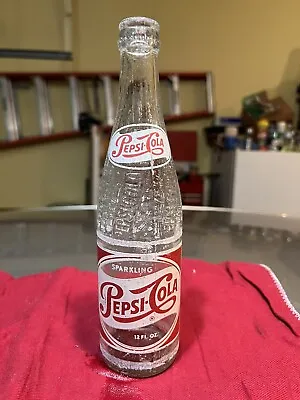 Pepsi Cola ACL Red White 12 Oz. Soda Bottle VINCENNES INDIANA • $19.99