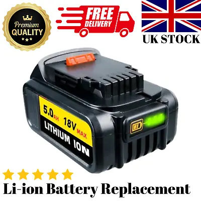 £16.98 • Buy Dewalt Battery Replacement 5.0Ah 18V Slide In Li-ion 18v MAX Batteries New UK
