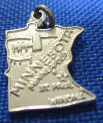 Vintage Sterling Silver Minnesota State Charm • $14.92