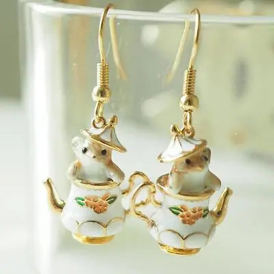 Mouse In Teapot Earrings Vintage Inspired Hotsale • $3.69