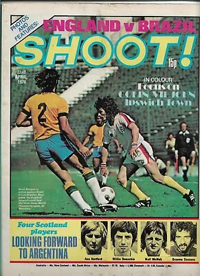 £3.25 • Buy SHOOT! - 22nd April 1978 - Brazil, Derby County, Chelsea, Ipswich, Wolves, WBA