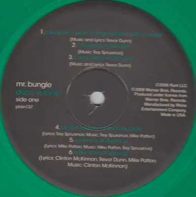 Mr Bungle Disco Volante GREEN VINYL LP Record & 7 ! Faith No More Fantomas! NEW! • $199.99