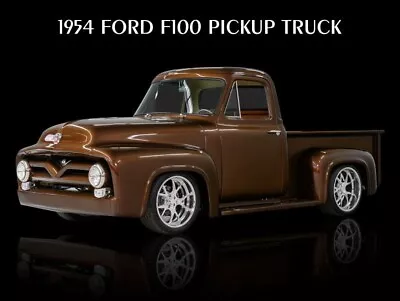 1954 Ford F100 Pickup Truck In Brown NEW Metal Sign: 12x16 Ships Free • $33.88