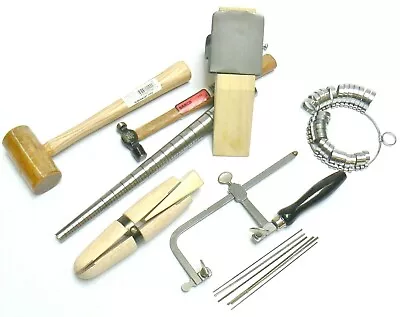 Jewelry Making Kit Basic Tool Jewelers Set - Anvil Mandrel Saw Frame Mallet +++ • $221.40