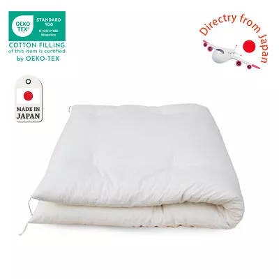 Japanese Futon Mattress Made By Craftsmen Fabric And Filling Organic 100% • £573.45