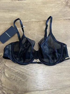 Lovely New  M&S Autograph Lexington Lace Mesh Wired Non Padded Full Cup Bra 34B • £7.99