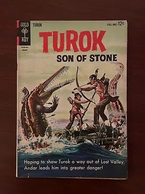 Turok Son Of Stone #37 (Gold Key 1964) Silver Age Native American 5.5 FN- • £15.03