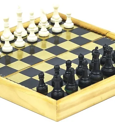 Magnetic Folding Chess Set With Wood Frame • $15.99