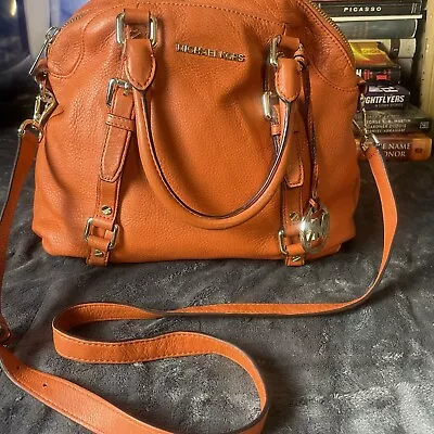 Michael Kors Belted Tangerine Orange Handbag/Should Bag • $199.99