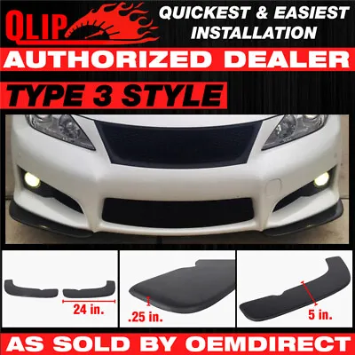 For Volvo Type 3 Universal Front Bumper Quick Lip 2Pc Splitter EZ 24X5 Inch • $34.99