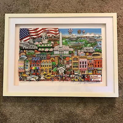 Charles Fazzino  Washington Welcomes You!  3D Serigraph • $2000