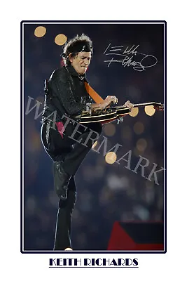 Keith Richards Signed 12x18 Inch Photograph Poster - The Rolling Stones • $28.95