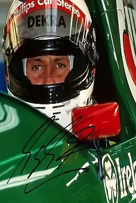 Michael Schumacher Close Up Jordan Ford Spa Beautiful 7X5 Signed F1 Photo. • $7.57