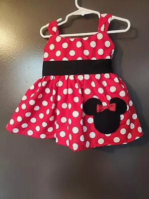 Handmade Red Polka Dot Girls Minnie Mouse Sundress • $15.99