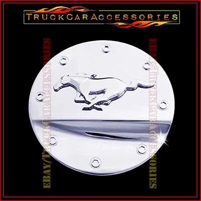 For FORD Mustang 2015 16 17 18 19 20 2021 Chrome Gas Fuel Cap Door Cover Pony • $24.99