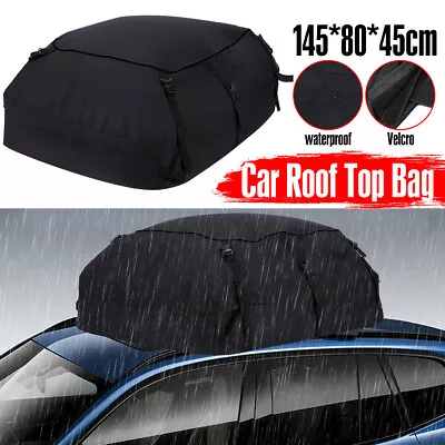 Waterproof Car Roof Top Rack Bag Cargo Carrier Luggage Storage Outdoor 400D Cube • $28.09