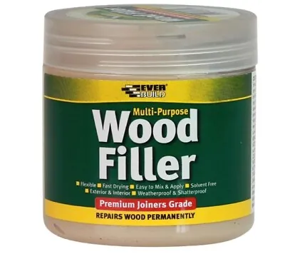 Wood Filler Light Oak Interior Exterior Cracks Multi Purpose 250 Ml • £5.82