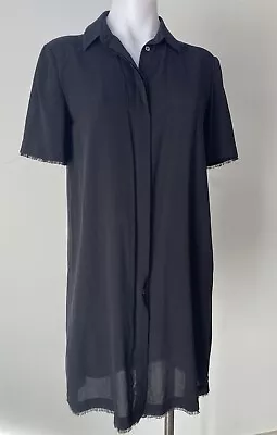 T Alexander Wang Black Silk Shirt Or Short Shirt Dress?  Size 2/ 10 • $35