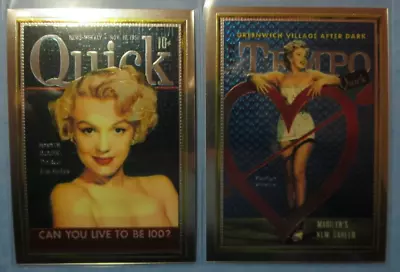 1993 Sport Time Cover Girl Chromium Marilyn Monroe A Few Special Moments Cards • $4.99