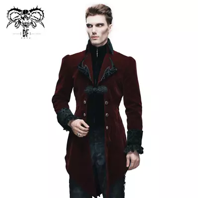 Devil Fashion Men's LARGE 'Victorian Dandy' Formal Swallow-tail Goth Coat - $149 • $119.99