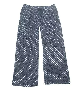 Gap Women's Maternity Modal Sleep Pants LV5 Navy Hearts Medium NWT • £18.04