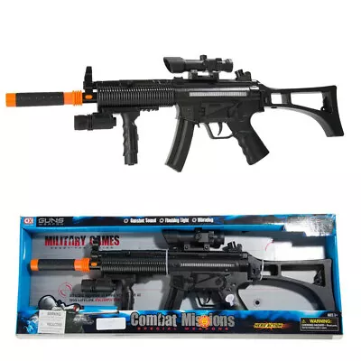 Tactical Combat Toy Gun With Lights Realistic Rifle Model Kids Christmas Gift • $47.49