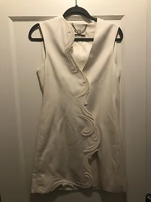 Stella McCartney  Ivory Dress Bride Cocktail Formal IT 40 US 4 Unique 3D • $100