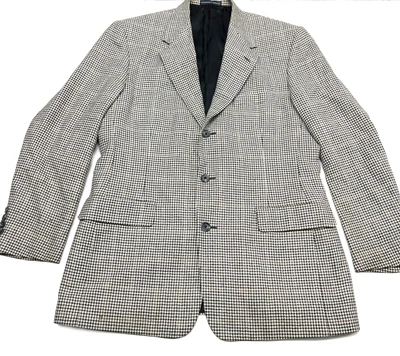 $11.20 • Buy Roundtree & Yorke Mens Houndstooth Blazer Sports Coat Jacket 3 Button Front
