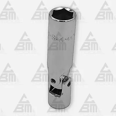 SK Hand Tools 3/8  Dr. 9/16  Fractional Swivel Spark Plug Chrome Socket • $34.11