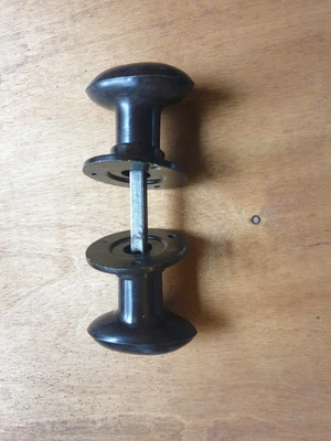 £22 • Buy One Pair Of Vintage Oval Bakelite Door Handles & 2 Backplates