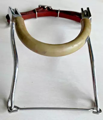 Mechanical Hackamore W/ Rubber Covered Noseband & Leather Curb Strap HORSE SIZE • $16
